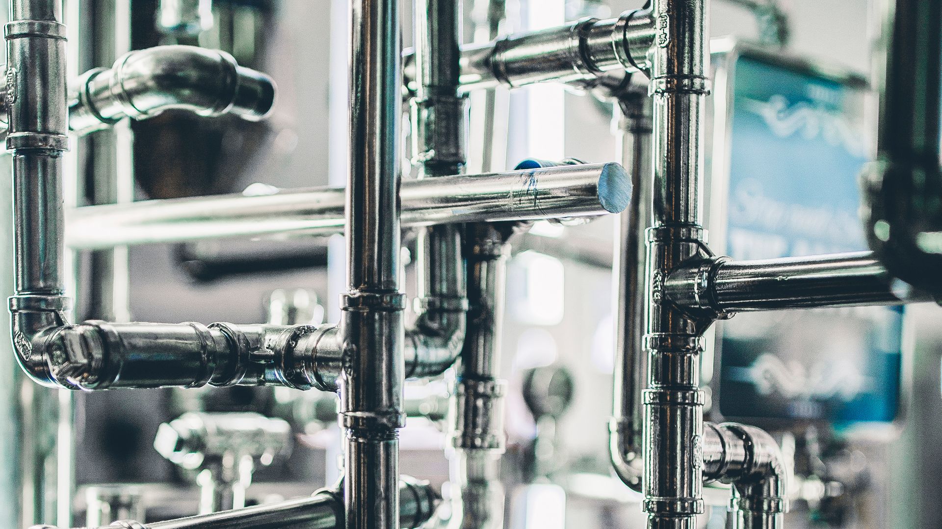 Sanitary stainless steel process piping